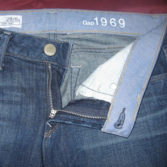Gap 1969 Sexy Boot Dark Blue Jeans - Picture 6 of 6
